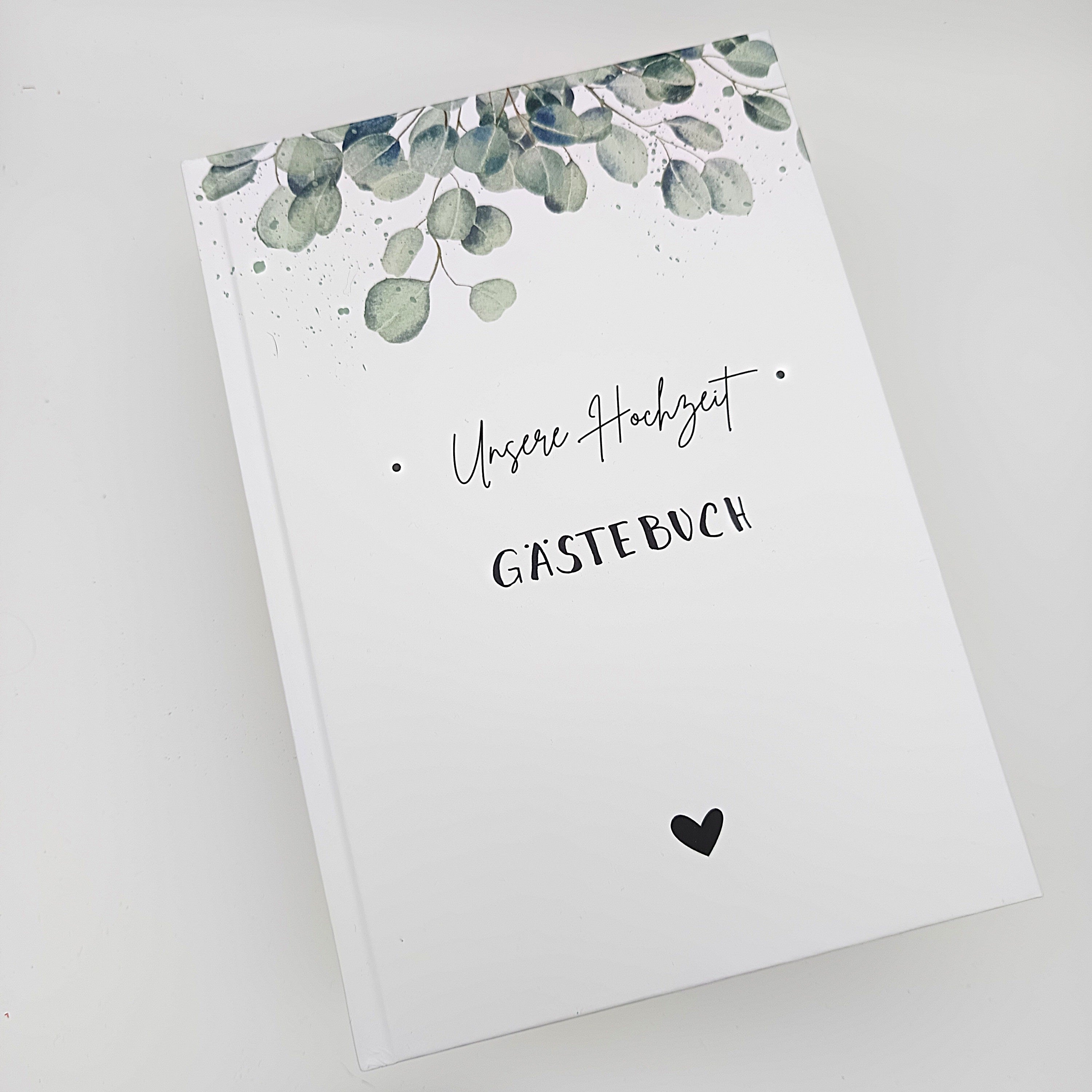 Gästebuch Hochzeit Eukalyptus Erinnerungsbuch Hochzeit