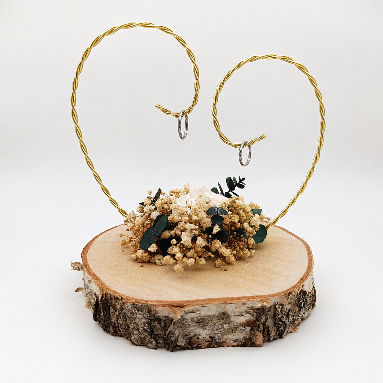 Ringhalter Herz – Eukalyptus & Schleierkraut
